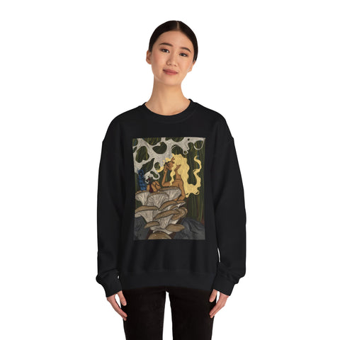 Prohibition Prophets Unisex Crewneck Sweatshirt – Artistic Mushroom Design