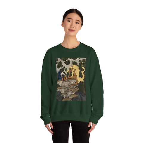 Prohibition Prophets Unisex Crewneck Sweatshirt – Artistic Mushroom Design