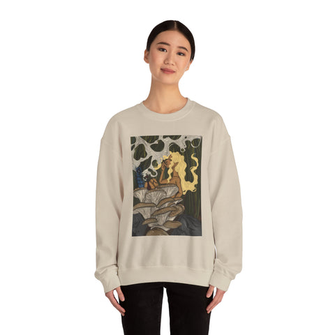 Prohibition Prophets Unisex Crewneck Sweatshirt – Artistic Mushroom Design