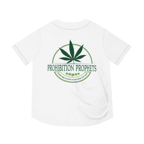 Prohibition Prophets Men's Baseball Jersey - Cool & Fun Cannabis Theme Apparel