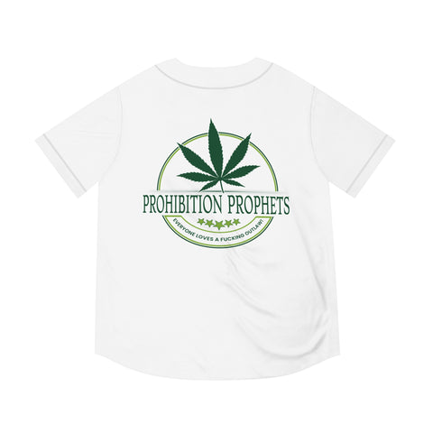Prohibition Prophets Men's Baseball Jersey - Cool & Fun Cannabis Theme Apparel