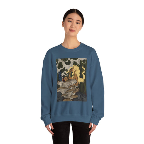 Prohibition Prophets Unisex Crewneck Sweatshirt – Artistic Mushroom Design