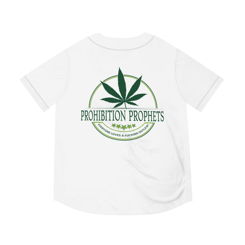 Prohibition Prophets Men's Baseball Jersey - Cool & Fun Cannabis Theme Apparel
