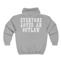 Logo with Outlaw (Clean) on the Back-- Unisex Heavy Blend™ Full Zip Hooded Sweatshirt