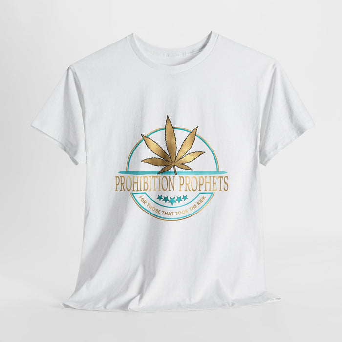 Prohibition Prophets Unisex Heavy Cotton Tee - Relaxed Cannabis Design
