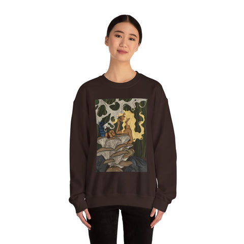 Prohibition Prophets Unisex Crewneck Sweatshirt – Artistic Mushroom Design