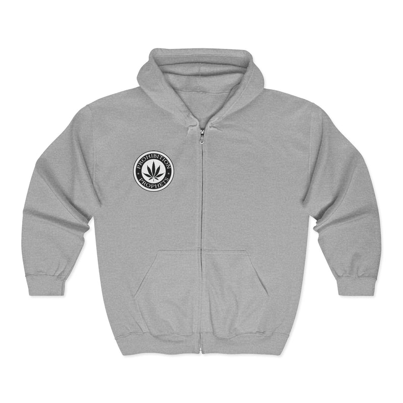 Logo with Outlaw (Clean) on the Back-- Unisex Heavy Blend™ Full Zip Hooded Sweatshirt