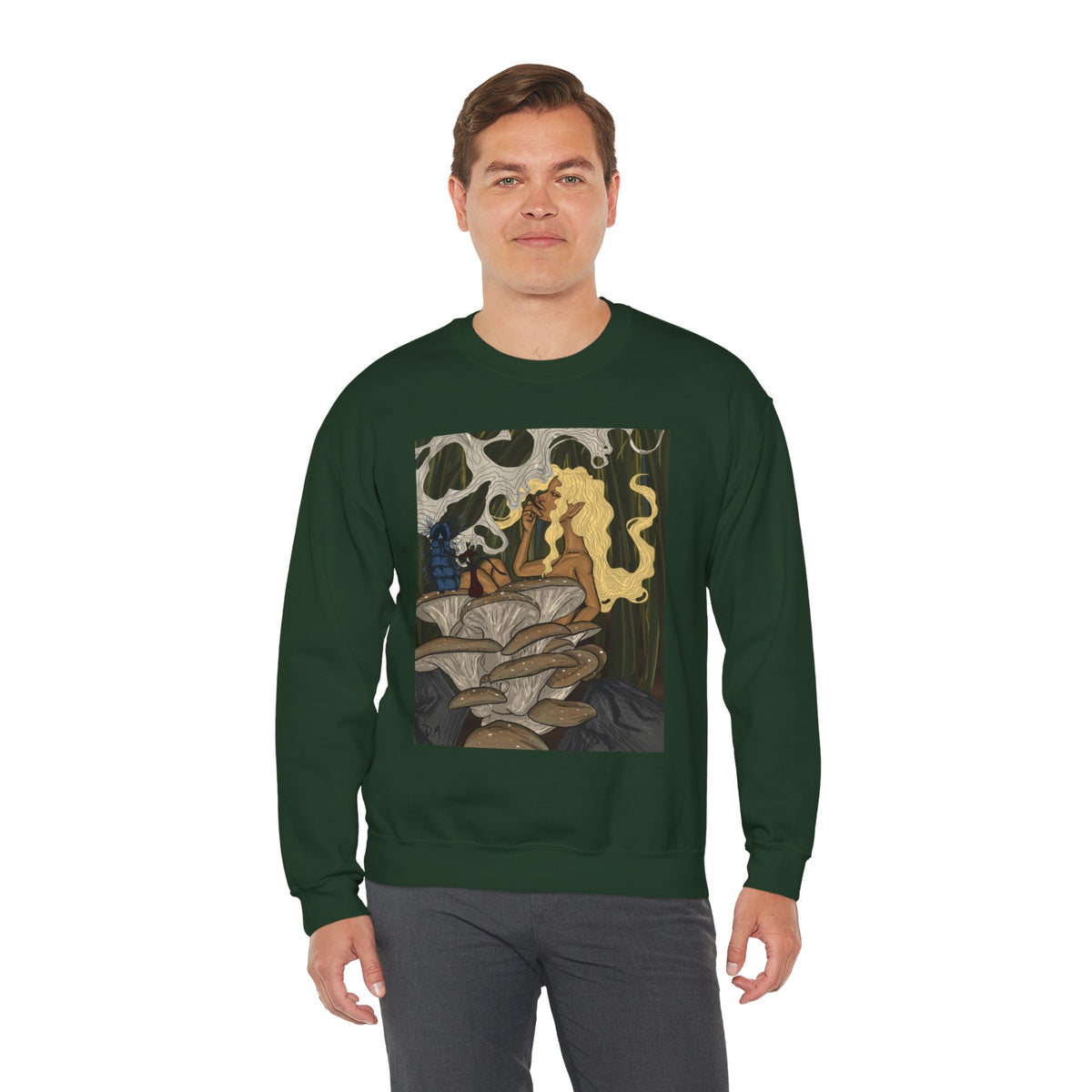 Prohibition Prophets Unisex Crewneck Sweatshirt – Artistic Mushroom Design
