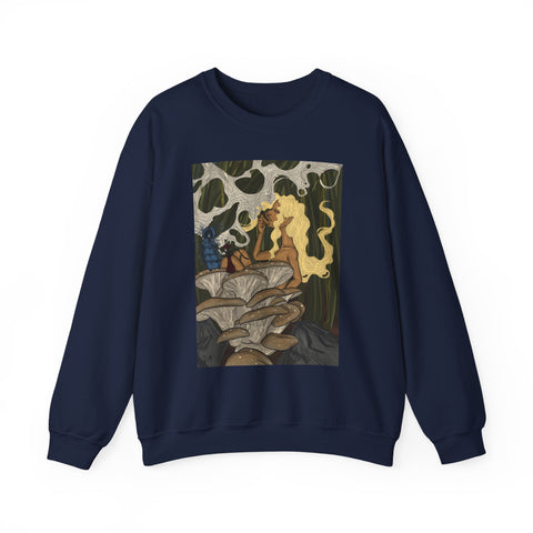 Prohibition Prophets Unisex Crewneck Sweatshirt – Artistic Mushroom Design