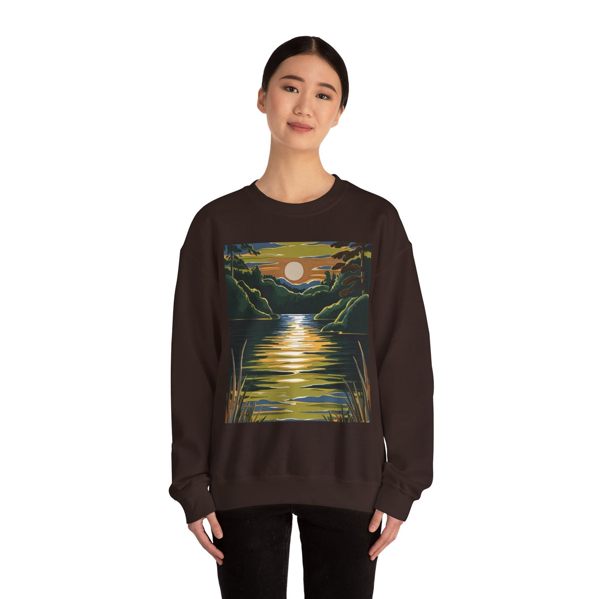 Unisex Crewneck Sweatshirt – Lake Design