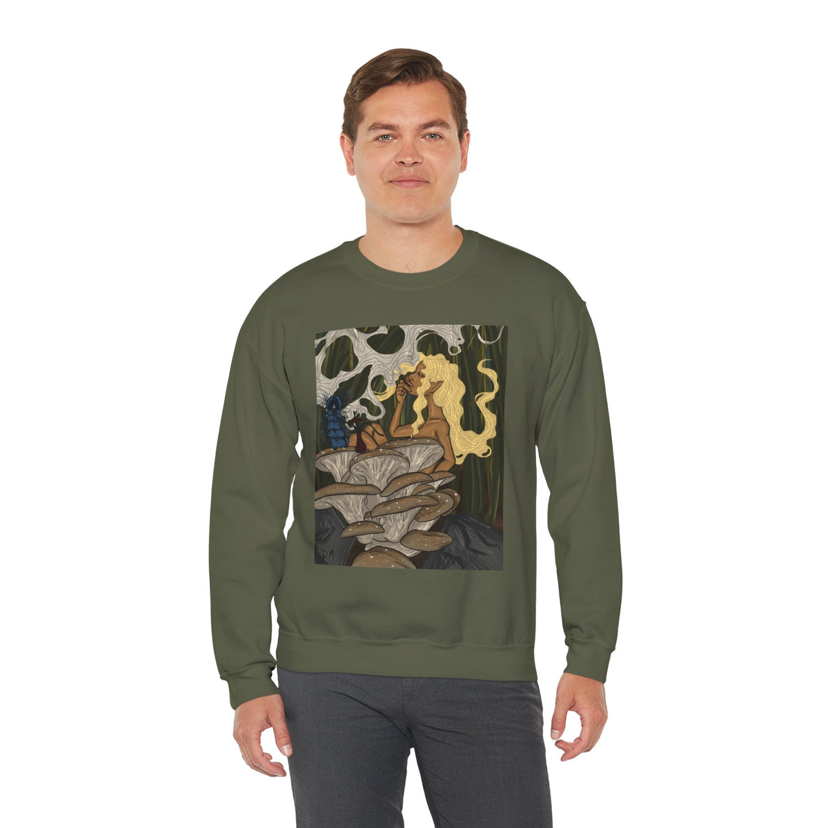 Prohibition Prophets Unisex Crewneck Sweatshirt – Artistic Mushroom Design