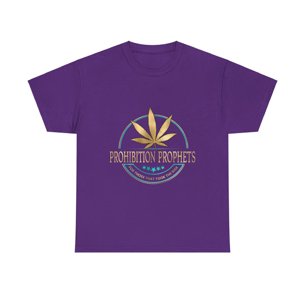 Prohibition Prophets Unisex Heavy Cotton Tee - Relaxed Cannabis Design Available in 28 colors!