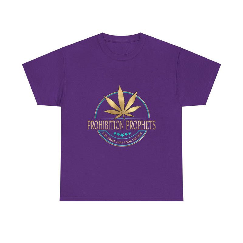 Prohibition Prophets Unisex Heavy Cotton Tee - Relaxed Cannabis Design Available in 28 colors!