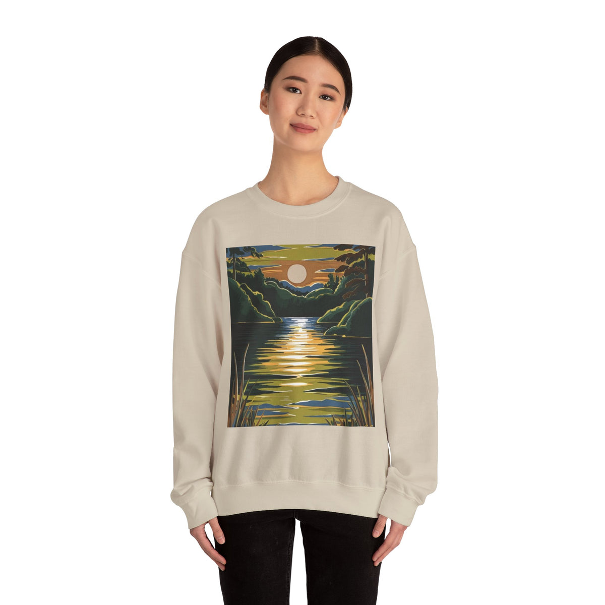 Unisex Crewneck Sweatshirt – Lake Design