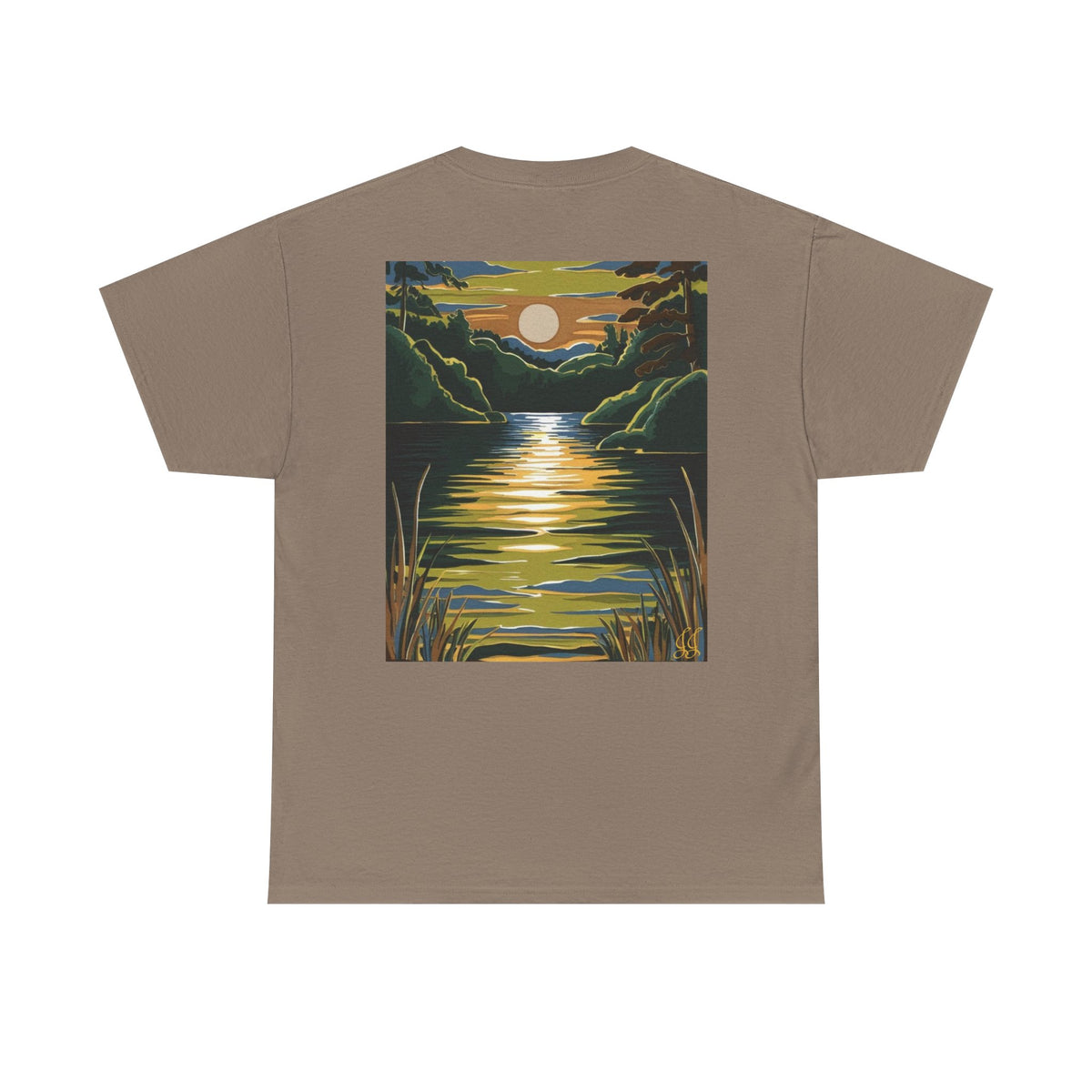 Nature Graphic Unisex Tee - Lake Design