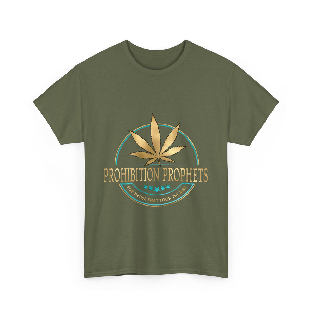Prohibition Prophets Unisex Heavy Cotton Tee - Relaxed Cannabis Design Available in 28 colors!