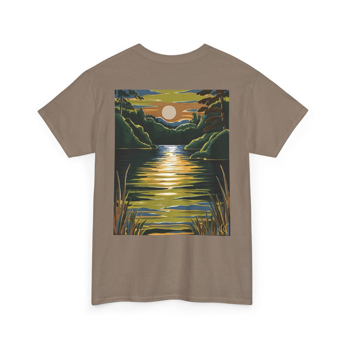 Nature Graphic Unisex Tee - Lake Design
