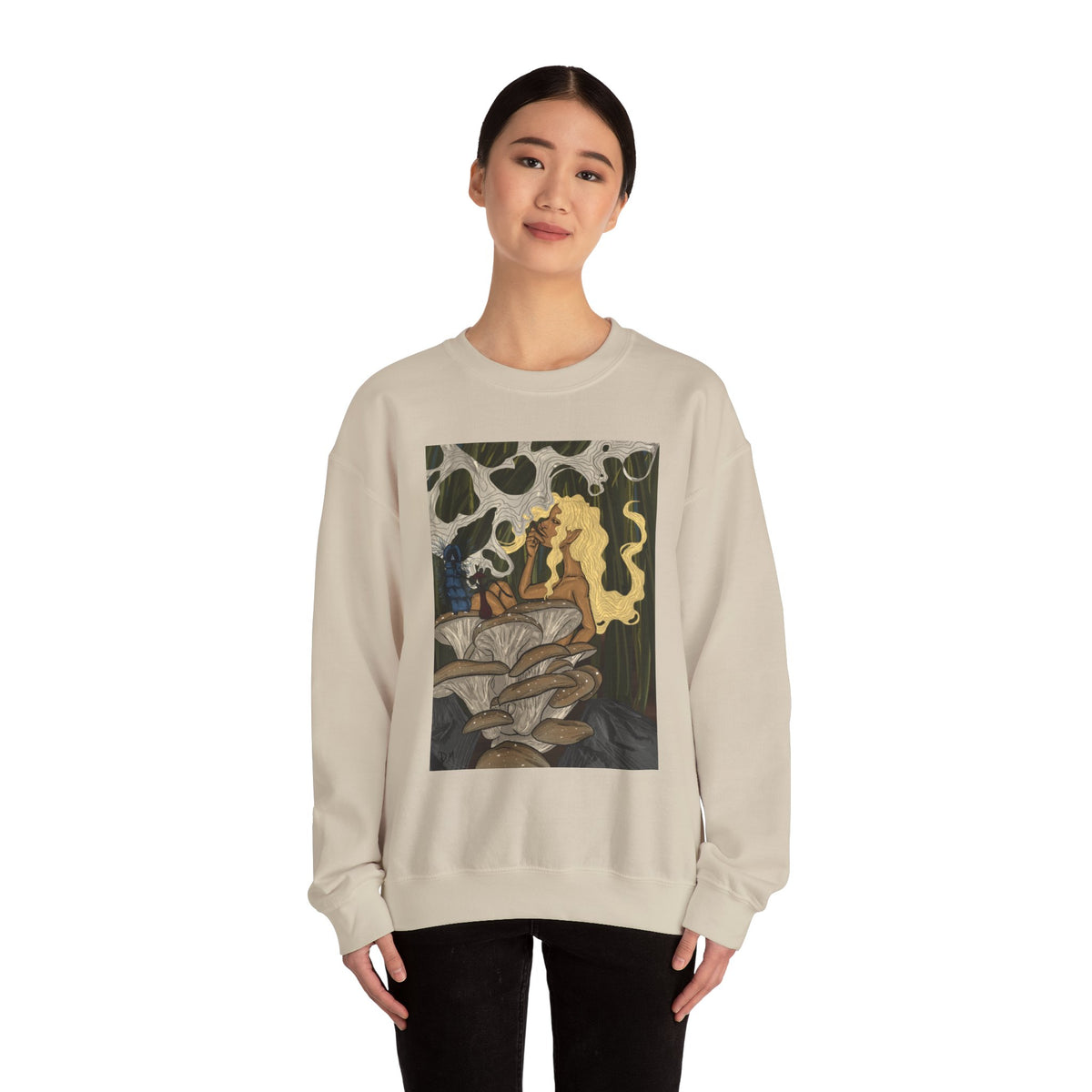 Prohibition Prophets Unisex Crewneck Sweatshirt – Artistic Mushroom Design