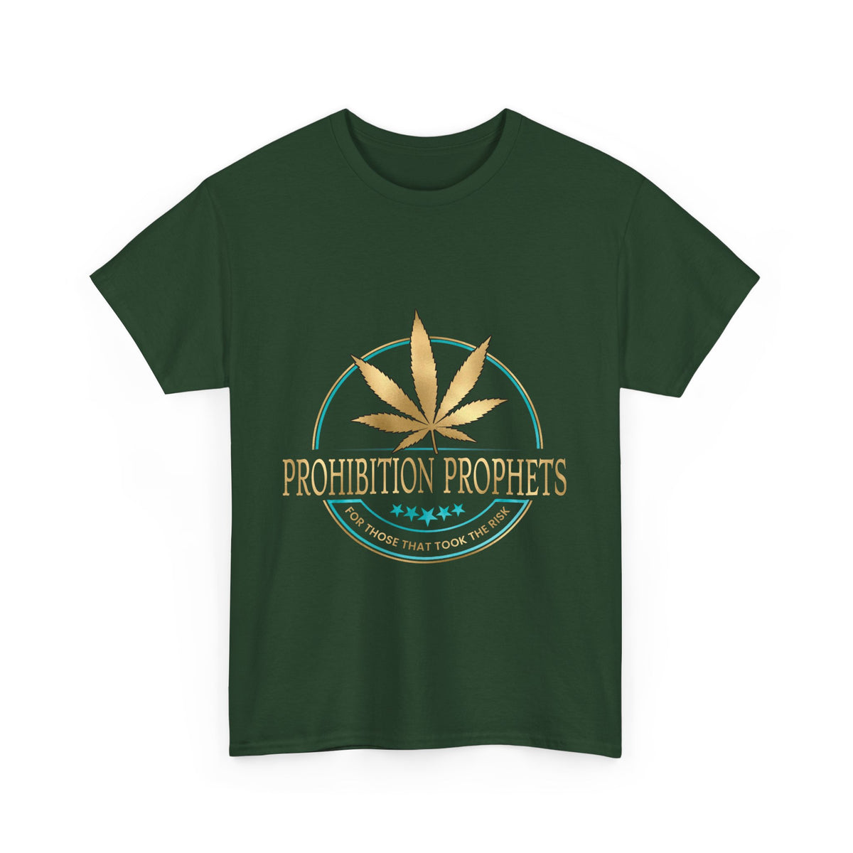 Prohibition Prophets Unisex Heavy Cotton Tee - Relaxed Cannabis Design Available in 28 colors!