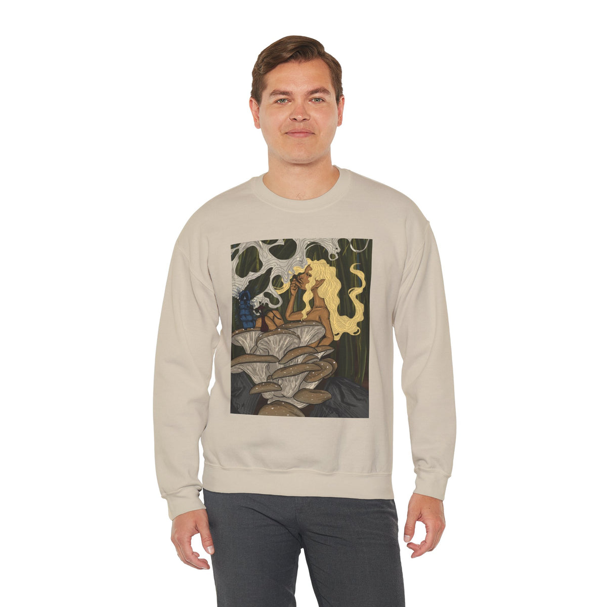 Prohibition Prophets Unisex Crewneck Sweatshirt – Artistic Mushroom Design