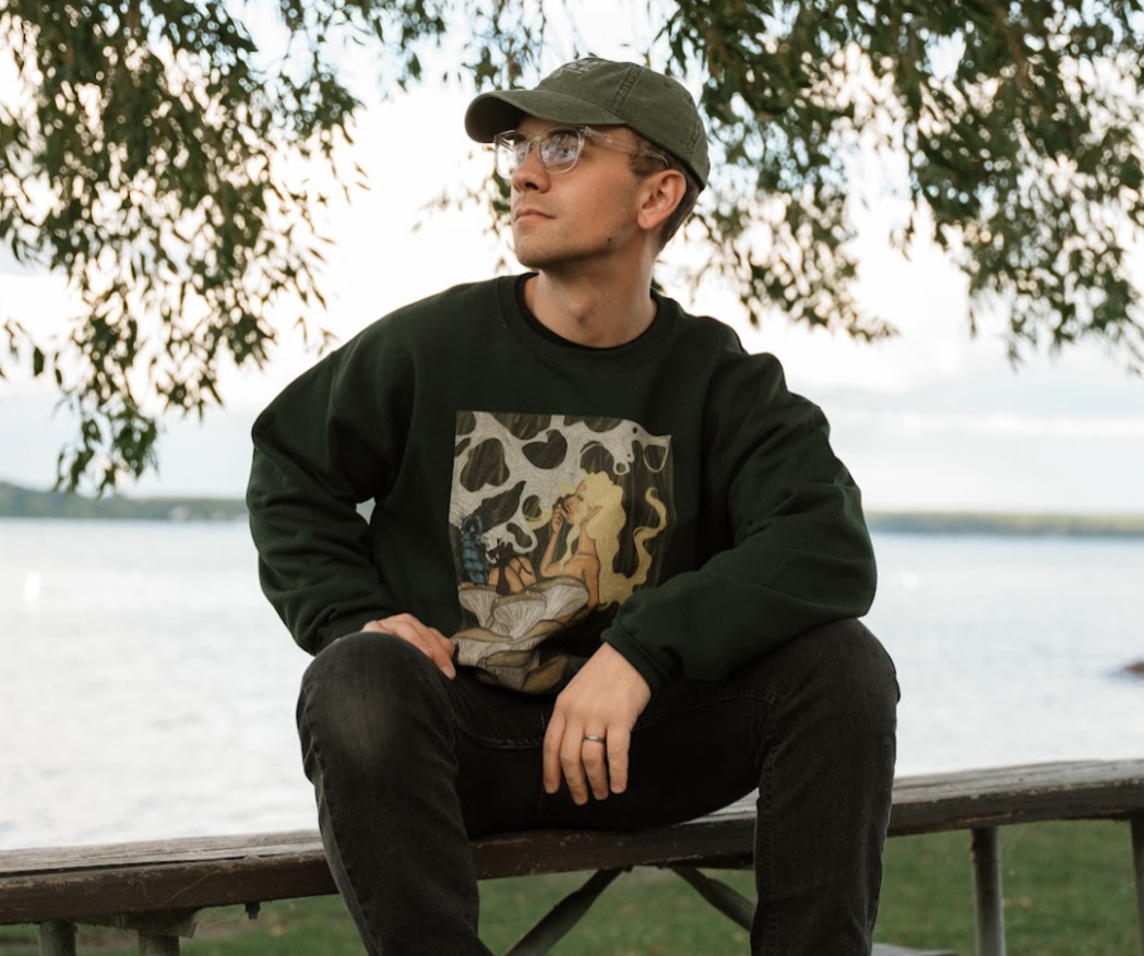 Prohibition Prophets Unisex Crewneck Sweatshirt – Artistic Mushroom Design