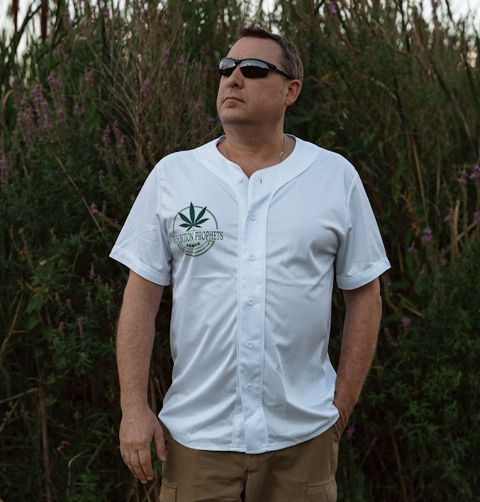 Prohibition Prophets Men's Baseball Jersey - Cool & Fun Cannabis Theme Apparel