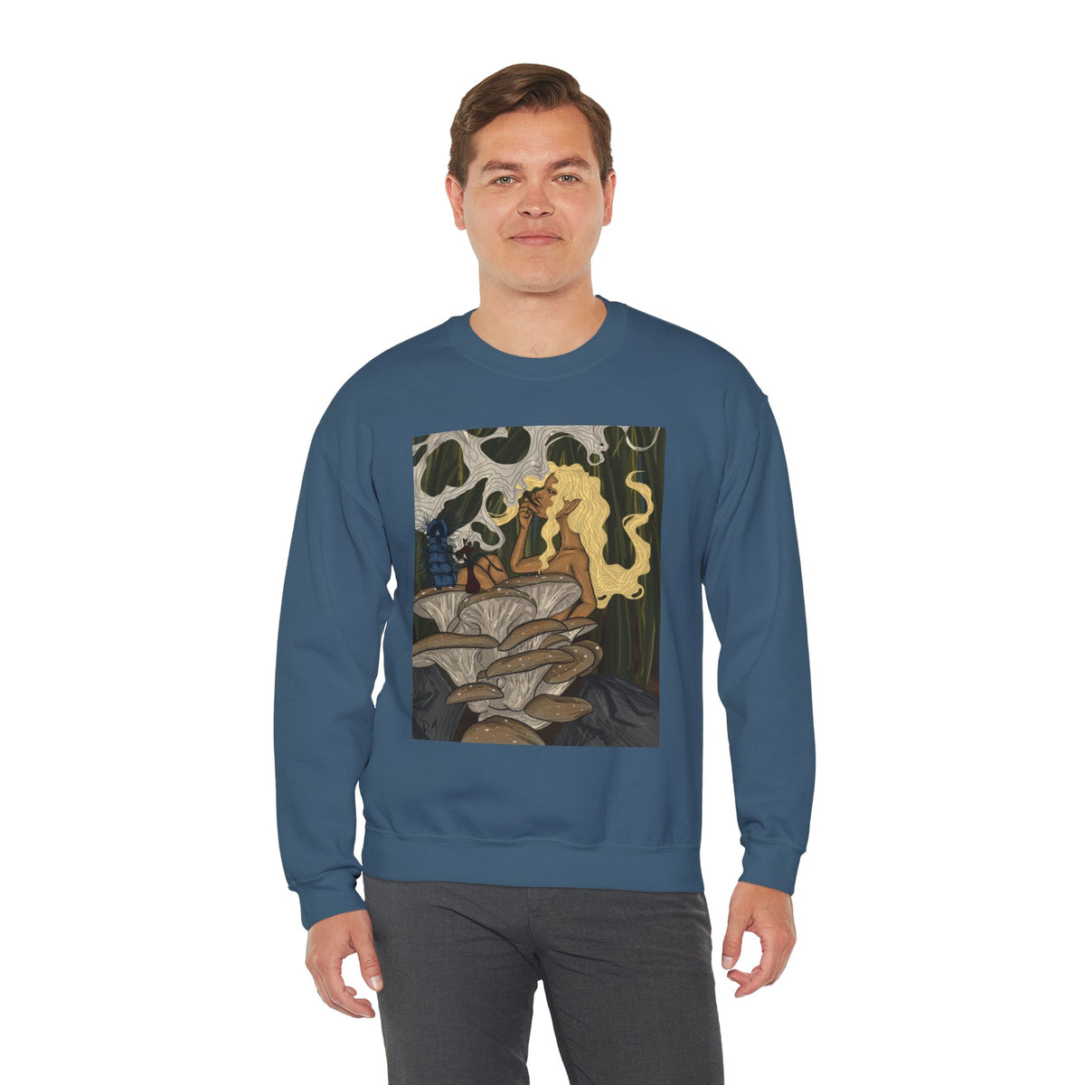 Prohibition Prophets Unisex Crewneck Sweatshirt – Artistic Mushroom Design