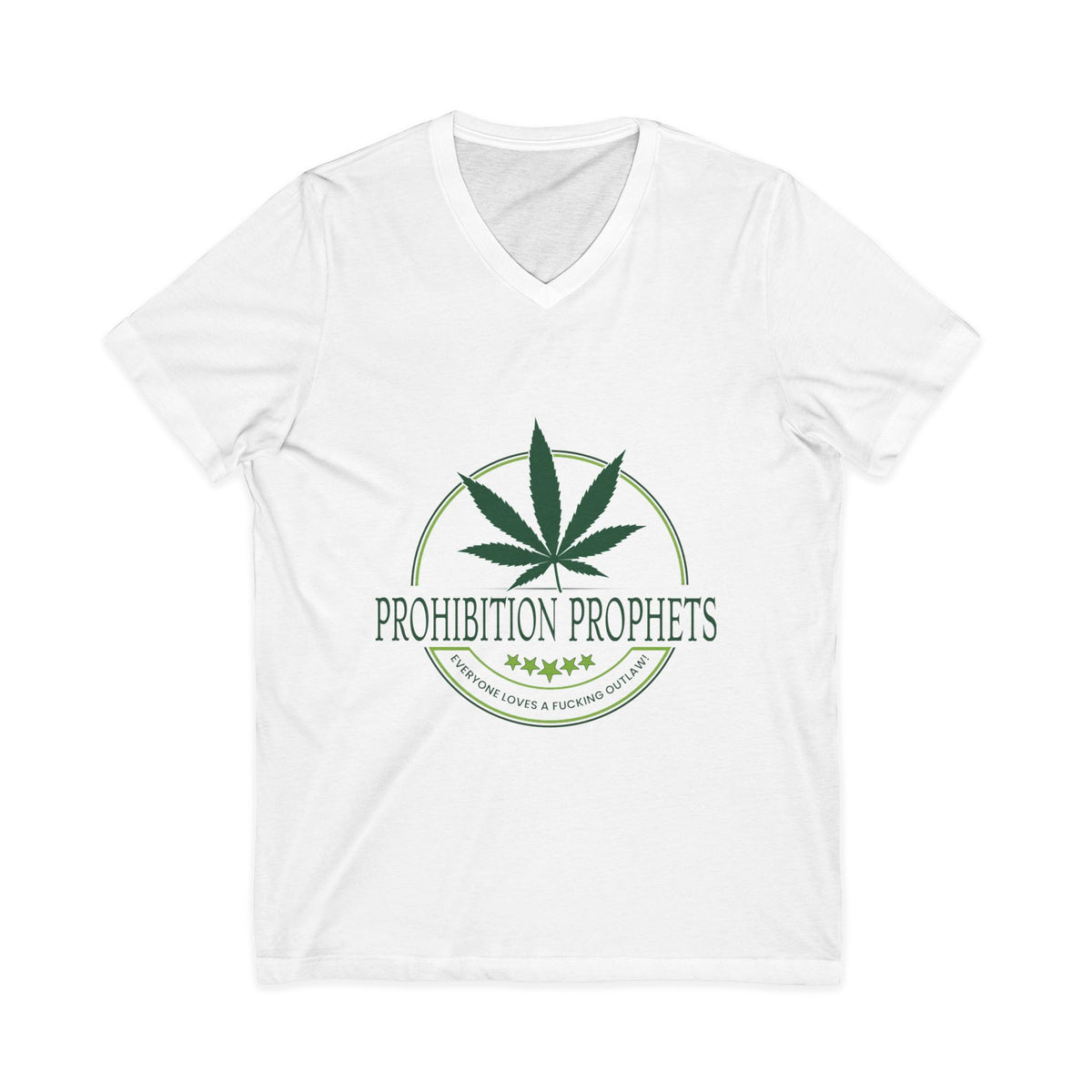 Unisex Jersey Short Sleeve V-Neck Tee
