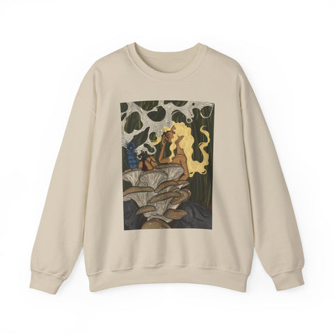 Prohibition Prophets Unisex Crewneck Sweatshirt – Artistic Mushroom Design