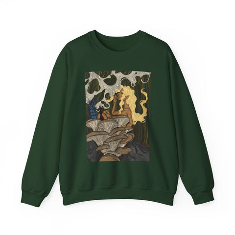 Prohibition Prophets Unisex Crewneck Sweatshirt – Artistic Mushroom Design