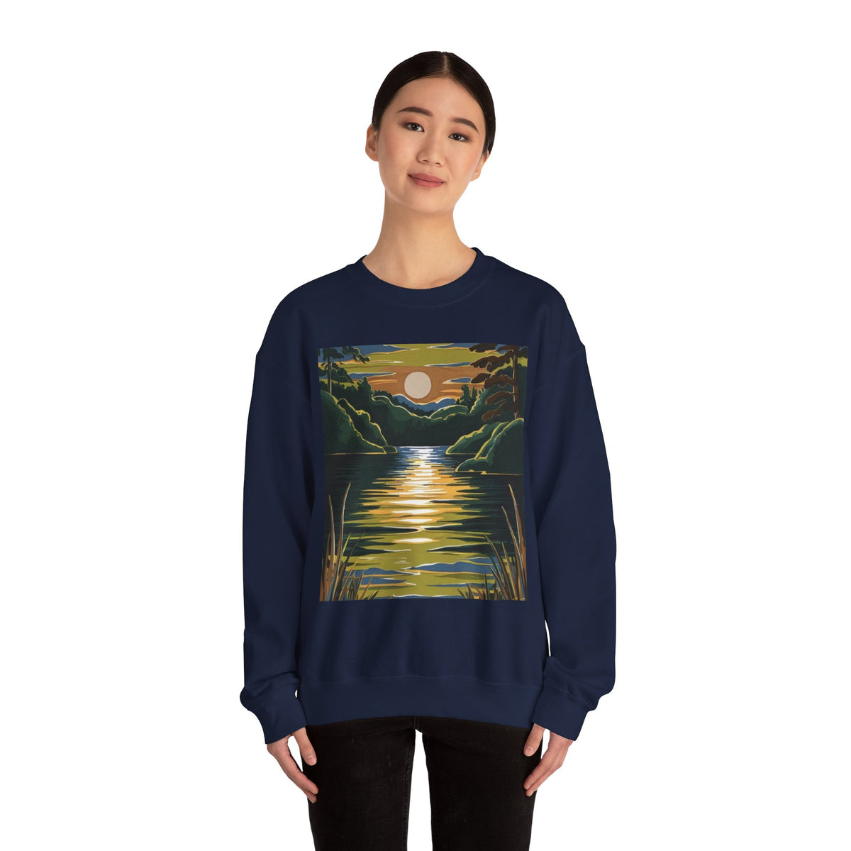 Unisex Crewneck Sweatshirt – Lake Design