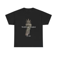 Prohibition Prophets Tee — Statue of Liberty Hand with Cannabis Crown, Est. 2023 Graphic T-Shirt