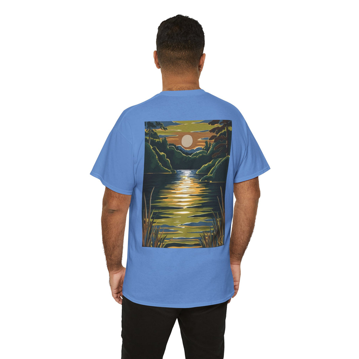 Nature Graphic Unisex Tee - Lake Design