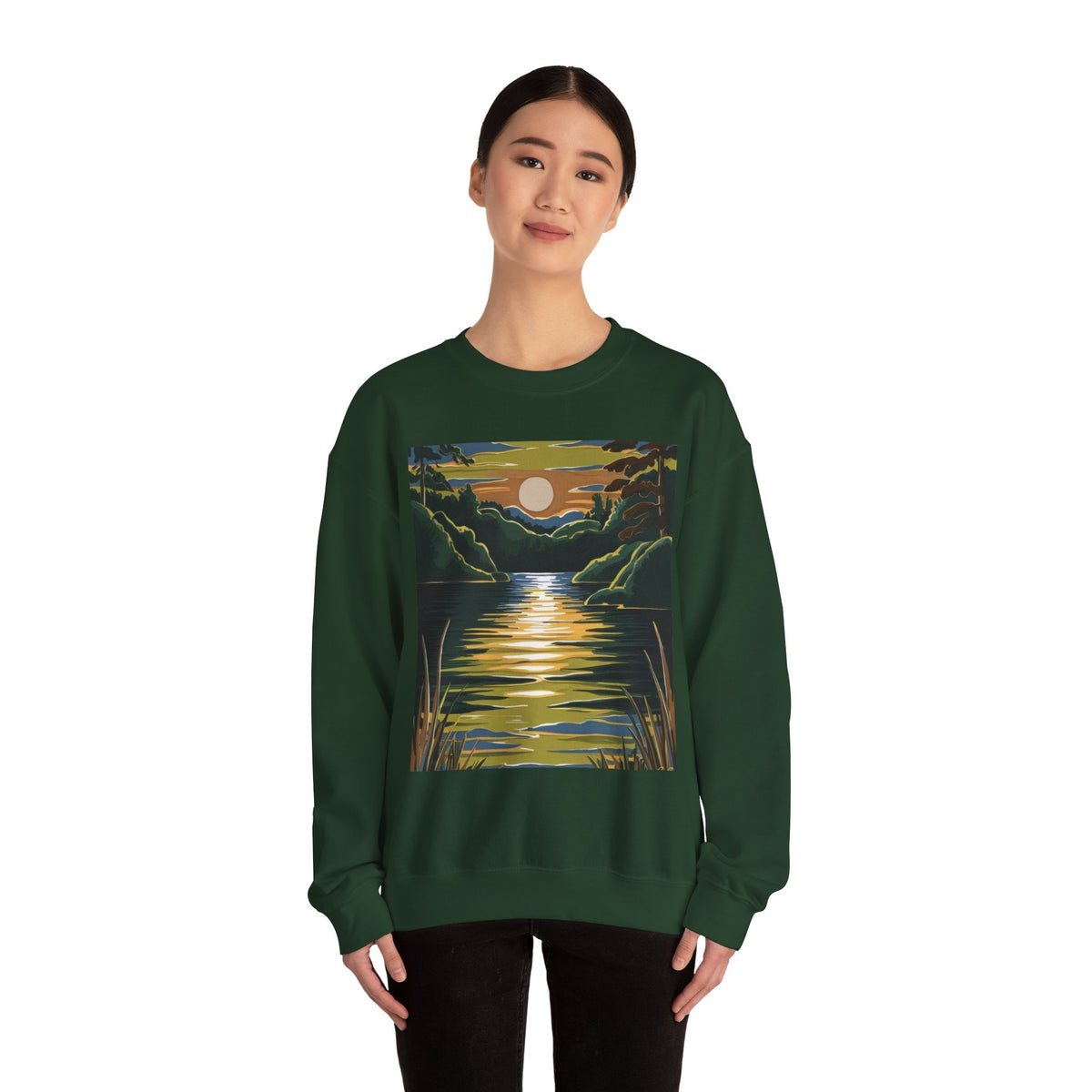 Unisex Crewneck Sweatshirt – Lake Design