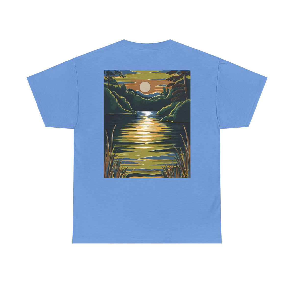 Nature Graphic Unisex Tee - Lake Design