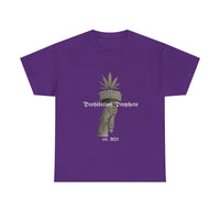 Prohibition Prophets Tee — Statue of Liberty Hand with Cannabis Crown, Est. 2023 Graphic T-Shirt