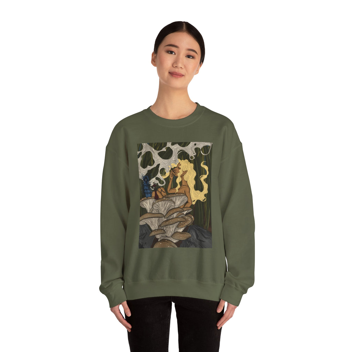 Prohibition Prophets Unisex Crewneck Sweatshirt – Artistic Mushroom Design
