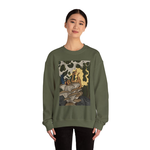 Prohibition Prophets Unisex Crewneck Sweatshirt – Artistic Mushroom Design