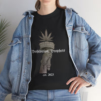 Prohibition Prophets Tee — Statue of Liberty Hand with Cannabis Crown, Est. 2023 Graphic T-Shirt