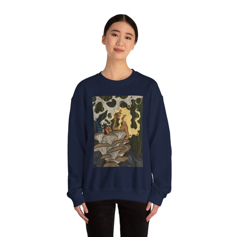 Prohibition Prophets Unisex Crewneck Sweatshirt – Artistic Mushroom Design