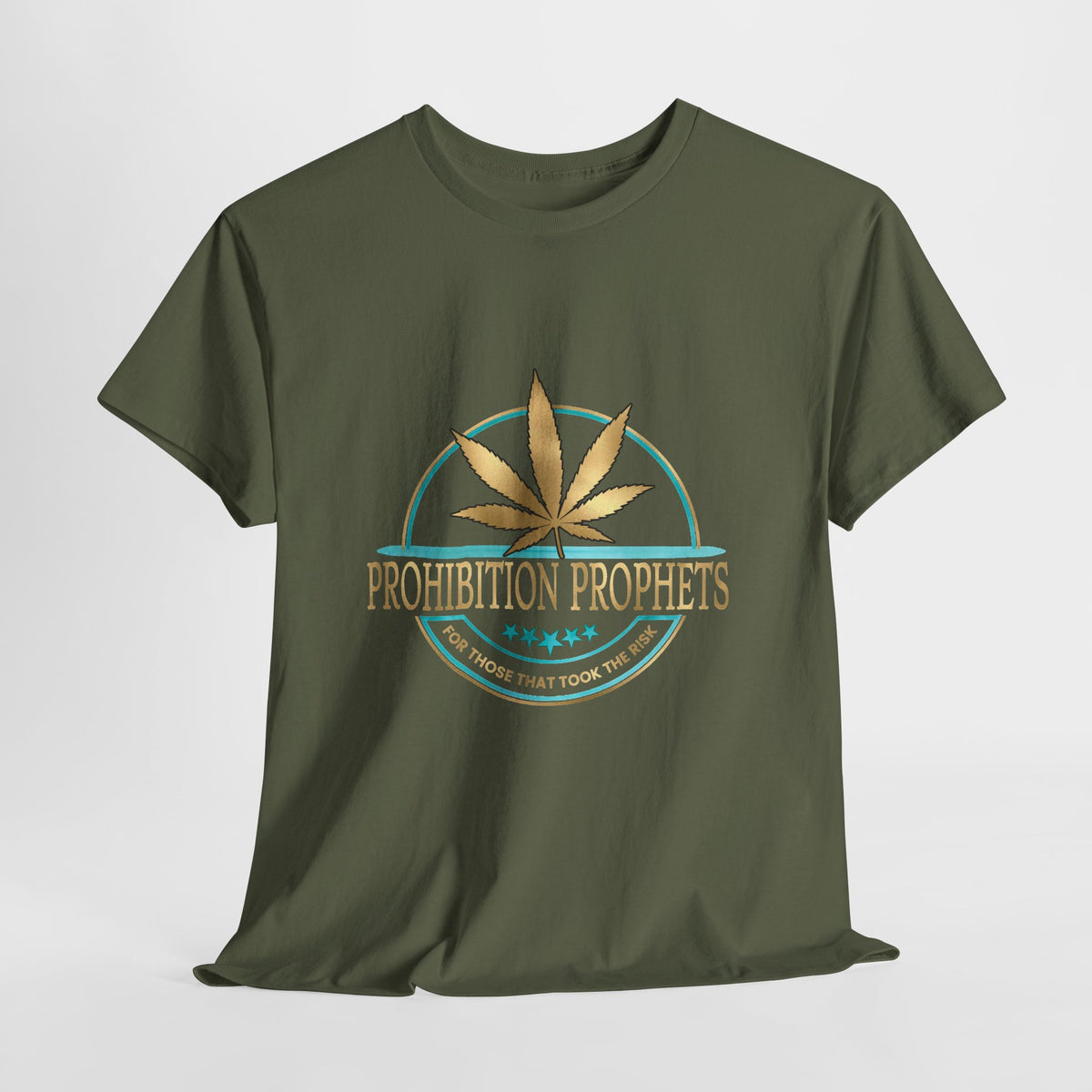 Prohibition Prophets Unisex Heavy Cotton Tee - Relaxed Cannabis Design