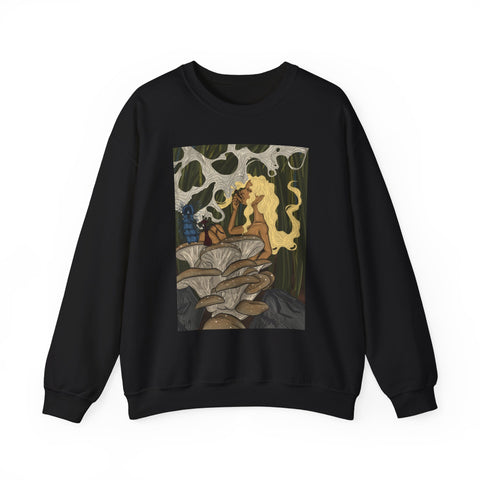 Prohibition Prophets Unisex Crewneck Sweatshirt – Artistic Mushroom Design