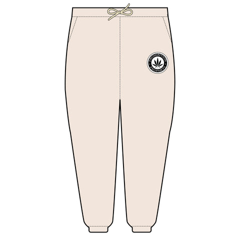 Unisex Lightweight Fleece Sweatpants with Cannabis Emblem | Cozy, Stylish Loungewear | Perfect for Relaxation and Everyday Comfort