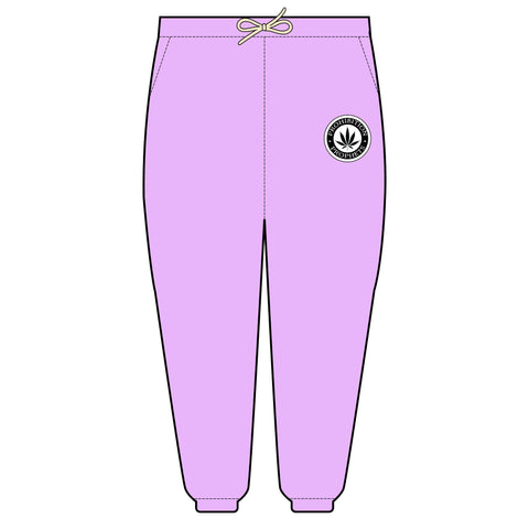 Unisex Lightweight Fleece Sweatpants with Cannabis Emblem | Cozy, Stylish Loungewear | Perfect for Relaxation and Everyday Comfort