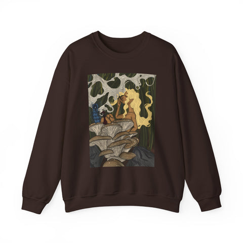 Prohibition Prophets Unisex Crewneck Sweatshirt – Artistic Mushroom Design