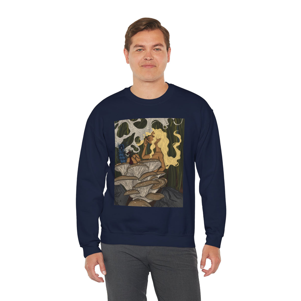 Prohibition Prophets Unisex Crewneck Sweatshirt – Artistic Mushroom Design