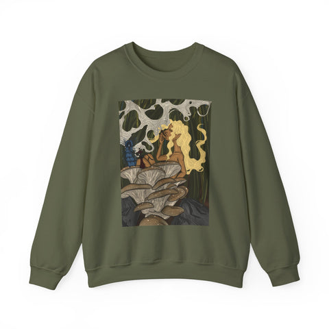 Prohibition Prophets Unisex Crewneck Sweatshirt – Artistic Mushroom Design