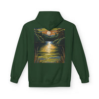 Unisex Midweight Softstyle Fleece Hoodie - Lake Design