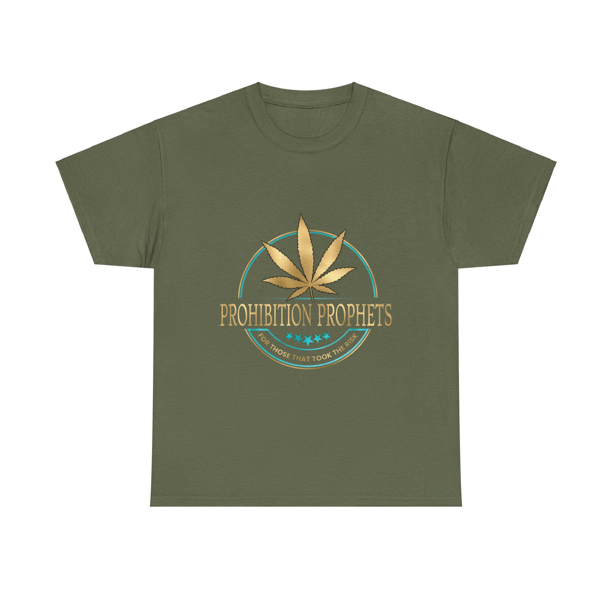 Prohibition Prophets Unisex Heavy Cotton Tee - Relaxed Cannabis Design Available in 28 colors!
