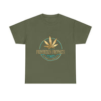 Prohibition Prophets Unisex Heavy Cotton Tee - Relaxed Cannabis Design Available in 28 colors!